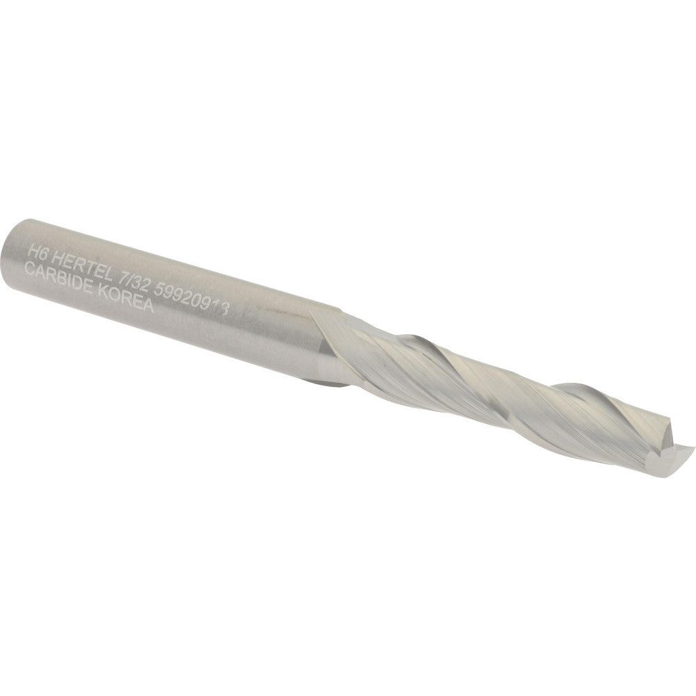 Hertel 59920918 Square End Mill 7/32" Dia, 1" LOC, 2 Flute, Solid Carbide