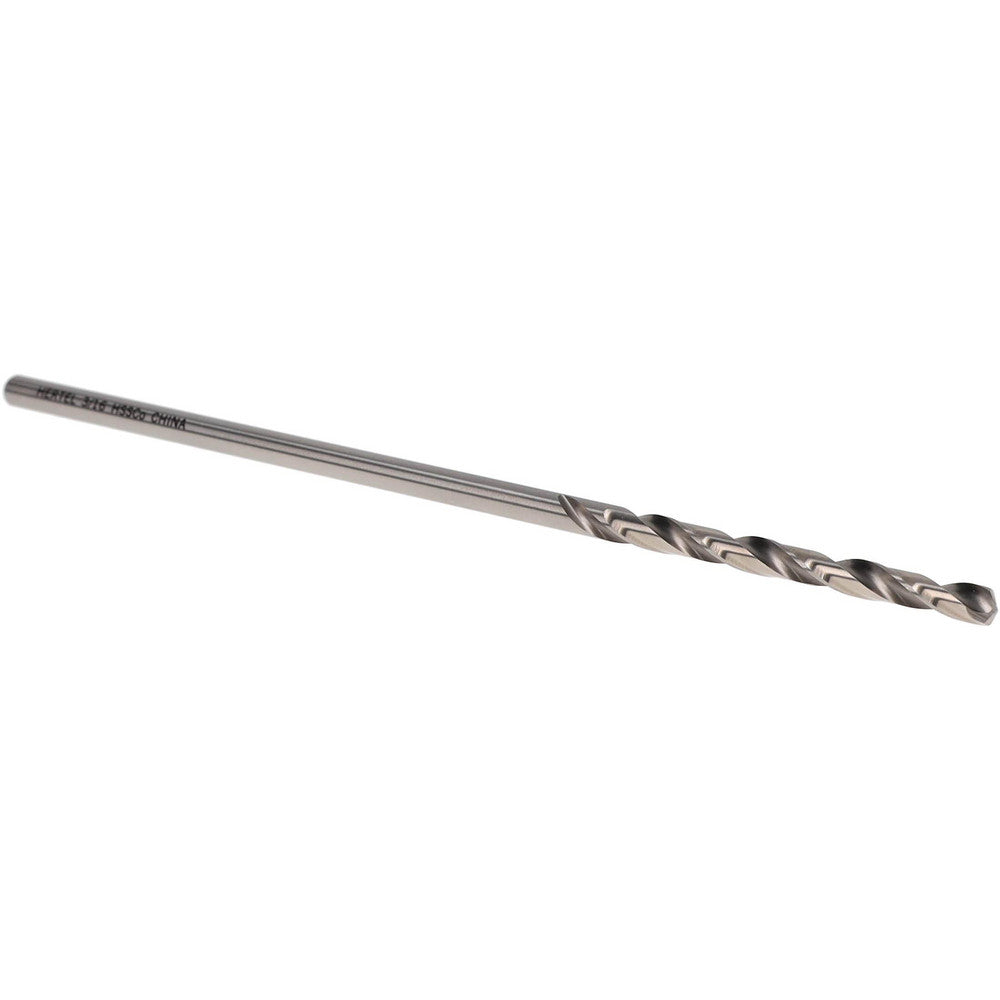 Hertel 906C 3/16 Aircraft Extension Drill Bit 3/16" Dia, 135 &deg Point, Cobalt