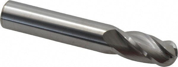 Hertel E599924535 Ball End Mill 9/16" Dia, 1-1/8" LOC, 4 Flute, Solid Carbide