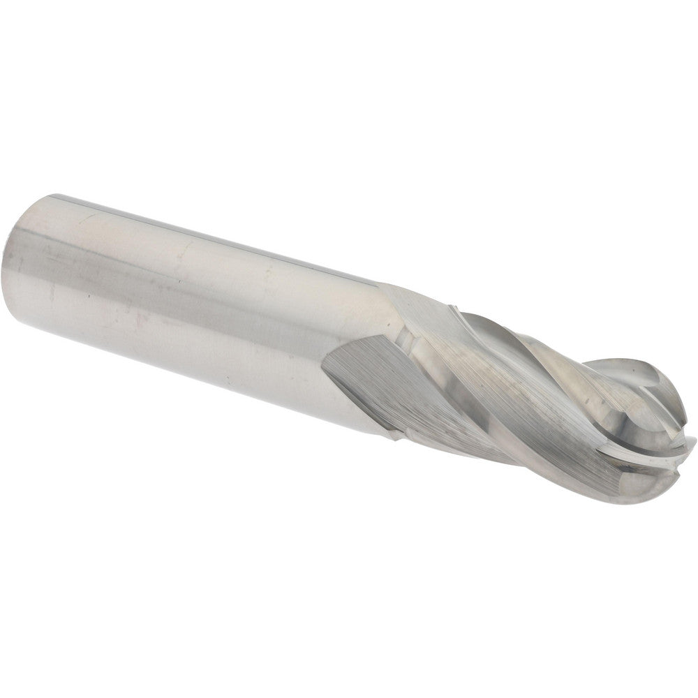 Hertel E599924537 Ball End Mill 11/16" Dia, 1-3/8" LOC, 4 Flute, Solid Carbide