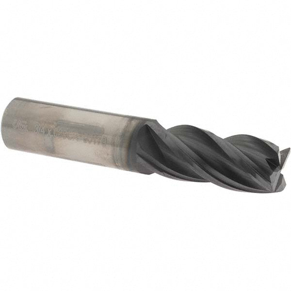 OSG VG434-7500 Corner Radius End Mill 3/4" Dia, 1-1/2" LOC, 0.03" Radius, 4 Flutes, Solid Carbide