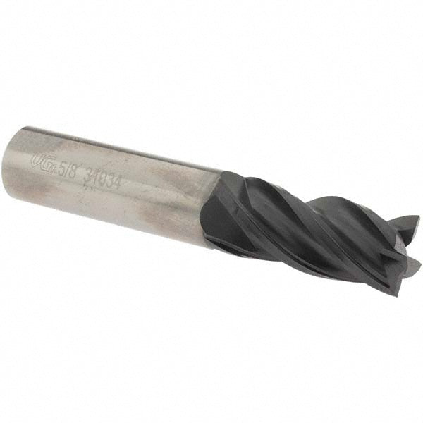 OSG VG441-6251 Square End Mill 5/8'' Dia, 1-1/4'' LOC, 5/8'' Shank Dia, 3-1/2'' OAL, 4 Flutes, Solid Carbide