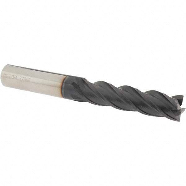OSG VG441-7504 Square End Mill 3/4'' Dia, 3'' LOC, 3/4'' Shank Dia, 6'' OAL, 4 Flutes, Solid Carbide