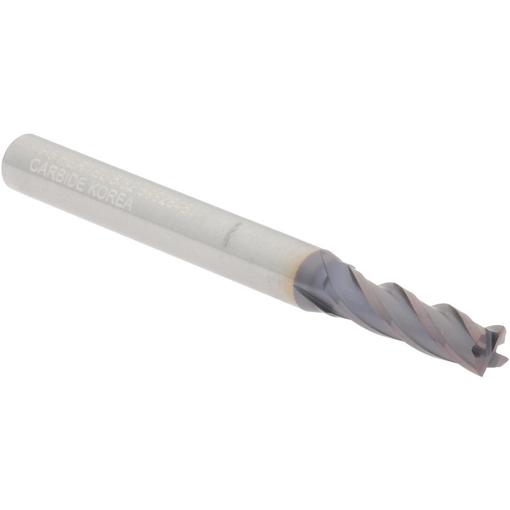 Hertel 59928481 Square End Mill 5/32" Dia, 9/16" LOC, 4 Flute, Solid Carbide