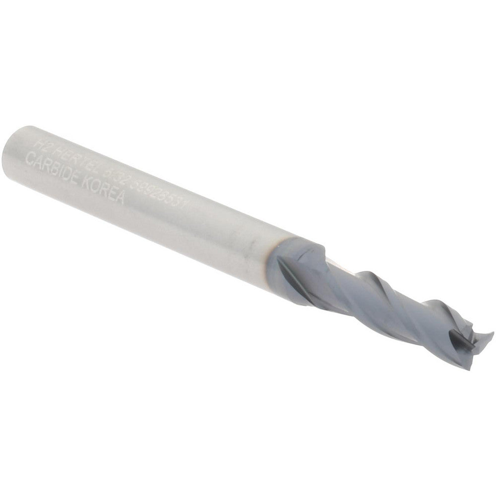 Hertel 59928531 Square End Mill 5/32" Dia, 9/16" LOC, 3 Flute, Solid Carbide