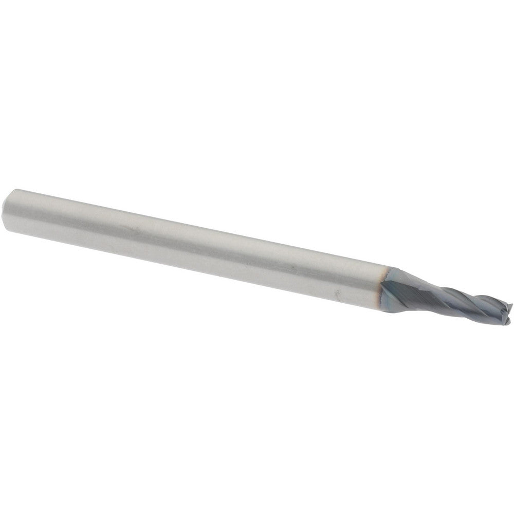 Hertel 59928556 Square End Mill 0.0781" Dia, 0.1875" LOC, 4 Flute, Solid Carbide