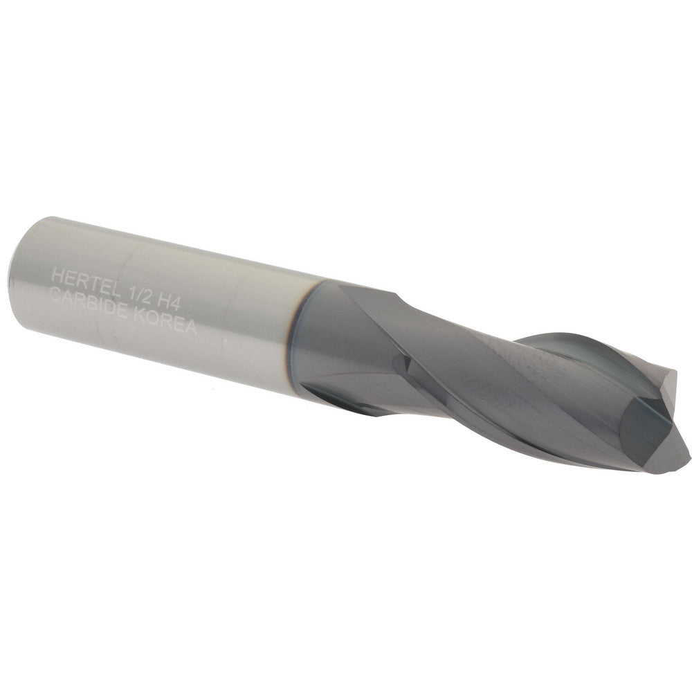 Hertel 59928663 Square End Mill 1/2" Dia, 1" LOC, 2 Flute, Solid Carbide