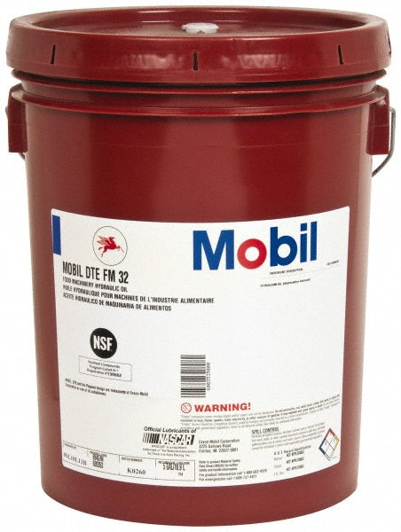 Mobil 105764 Hydraulic Machine Oil ISO 32, 5 gal, Pail