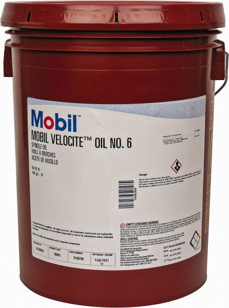 Mobil 105482 Spindle Machine Oil ISO 10, 5 gal, Pail