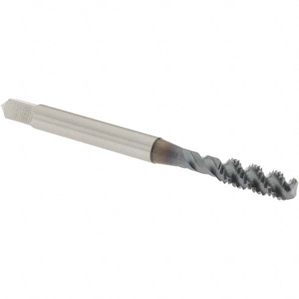 OSG 1413508 Spiral Flute Tap #10-32, UNF, 3 Flute, Bottoming Chamfer, 2B Class of Fit, High-Speed Steel, TiCN Finish