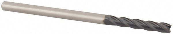 Kyocera SGS Precision Tools 31747 Square End Mill 1/8" Dia, 3/4" LOC, 4 Flute, Solid Carbide