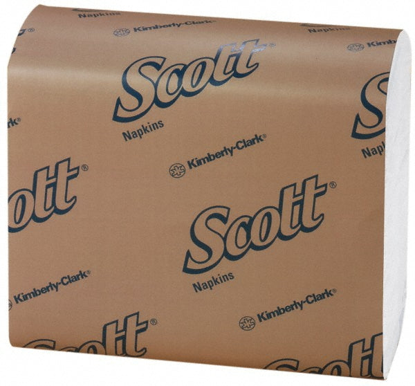 Scott 98710 20 Qty 500 Sheet 10, 000 Piece, 7" Long x 13-1/2" Wide, Tall Folded Dispenser Snack Paper Napkins