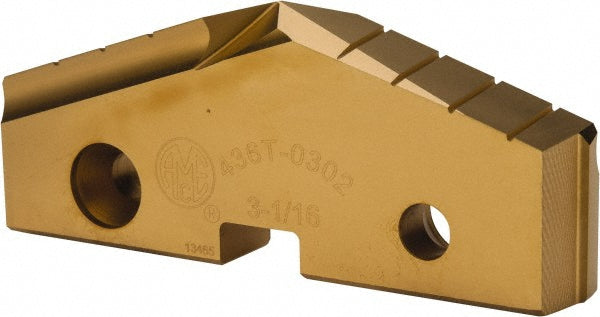 Allied Machine and Engineering 436T-0302 Spade Drill Insert 3-1/16" Dia, Seat Size 6, High Speed Steel, 144 deg Point