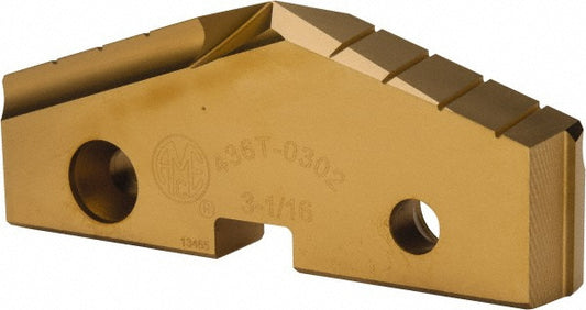 Allied Machine and Engineering 436T-0302 Spade Drill Insert 3-1/16" Dia, Seat Size 6, High Speed Steel, 144 deg Point