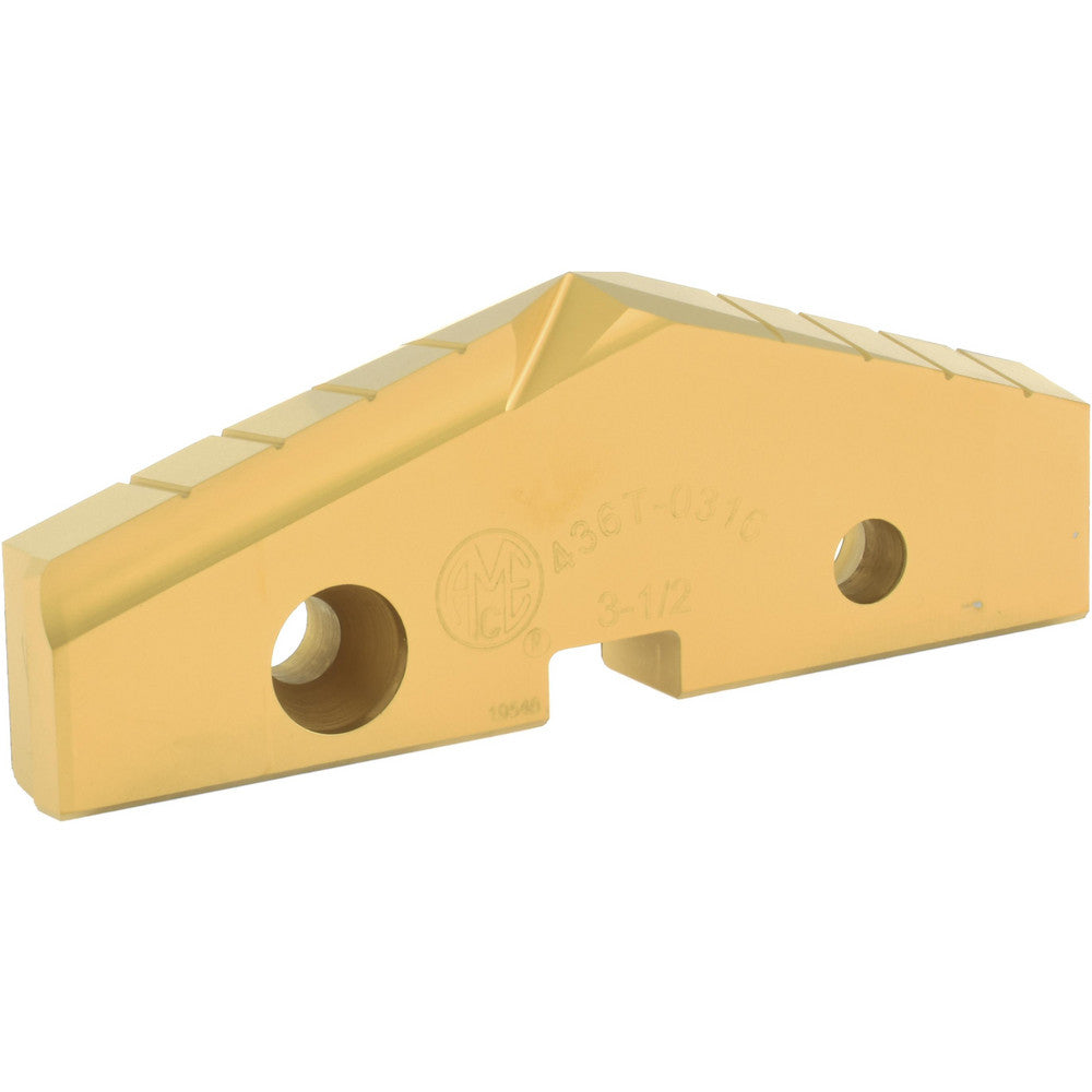 Allied Machine and Engineering 436T-0316 Spade Drill Insert 3-1/2" Dia, Seat Size 6, High Speed Steel, 144 deg Point