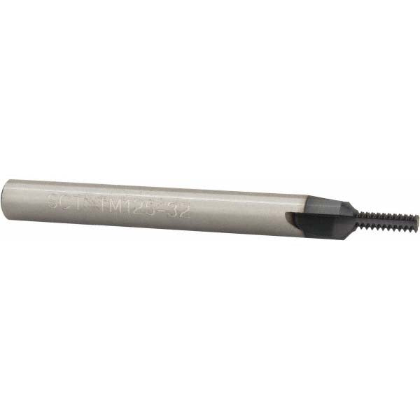 Scientific Cutting Tools, Inc. TM125-32A Straight Flute Thread Mill #8 to 32, Internal, 3 Flutes, 1/4" Shank Dia, Solid Carbide