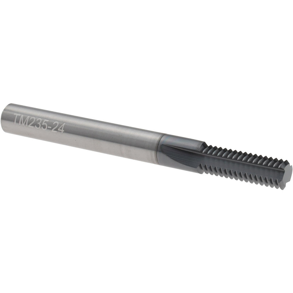 Scientific Cutting Tools, Inc. TM235-24A Straight Flute Thread Mill 5/16-24, Internal, 3 Flutes, 1/4" Shank Dia, Solid Carbide