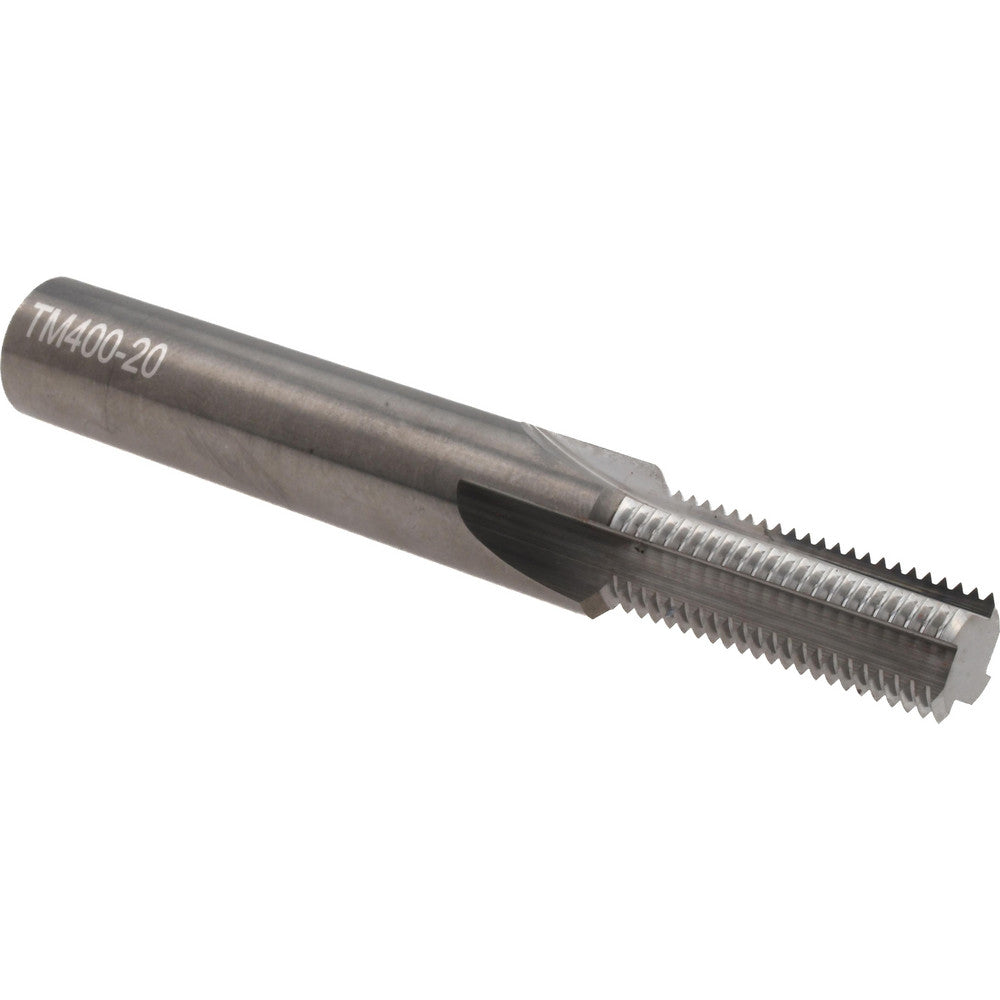 Scientific Cutting Tools, Inc. TM.400-20 Straight Flute Thread Mill 1/2-20, Internal, 4 Flutes, 1/2" Shank Dia, Solid Carbide