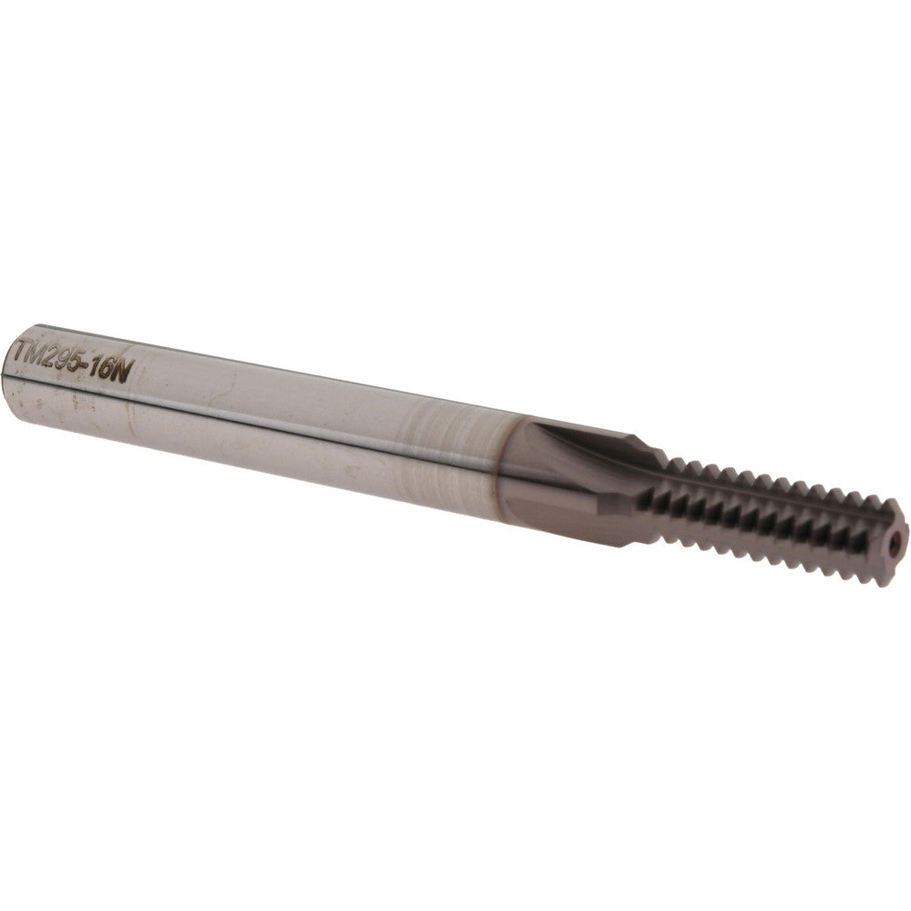 Scientific Cutting Tools, Inc. TM295-16N Straight Flute Thread Mill 3/8-16, External & Internal, 4 Flutes, 3/8" Shank Dia, Powdered Metal