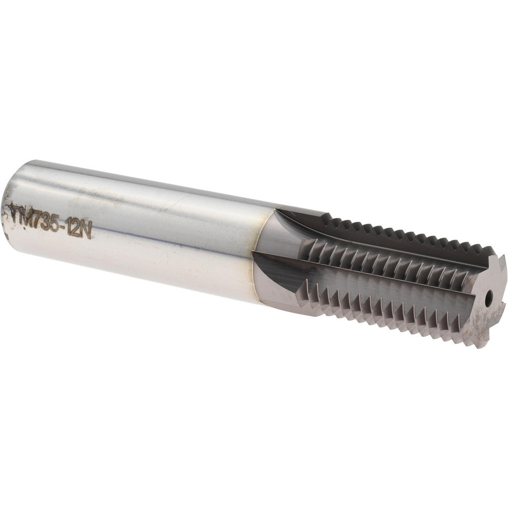 Scientific Cutting Tools, Inc. TM735-12N Straight Flute Thread Mill 1-12, External & Internal, 6 Flutes, 3/4" Shank Dia, Powdered Metal