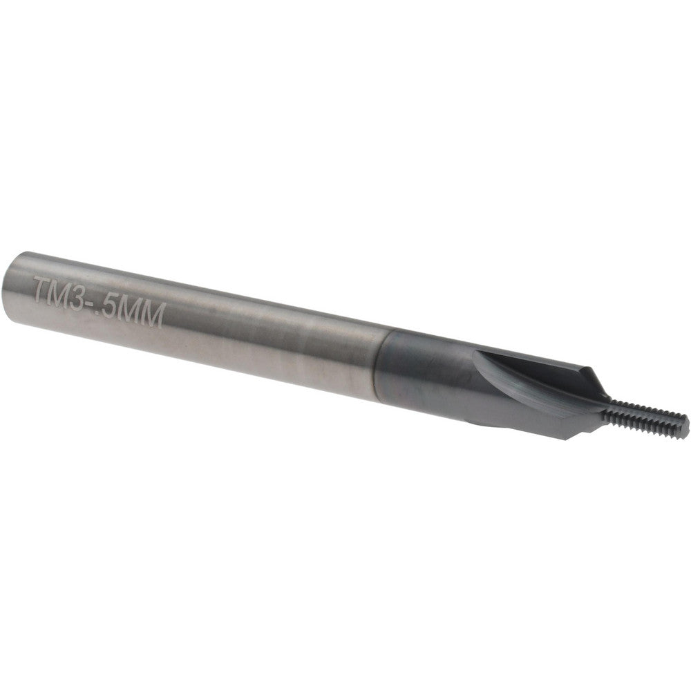 Scientific Cutting Tools, Inc. TM3-.5   TIN/C Straight Flute Thread Mill Internal, 3 Flutes, 1/4" Shank Dia, Solid Carbide