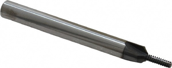 Scientific Cutting Tools, Inc. TM 4-.7MM TIN/C Straight Flute Thread Mill Internal, 3 Flutes, 1/4" Shank Dia, Solid Carbide