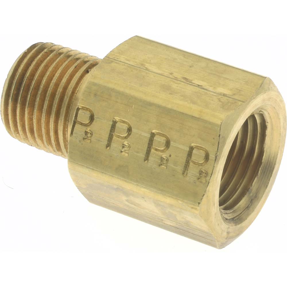 Parker X1/8F3HG-B Industrial Pipe Adapter 1/8" Female Thread, 1/8" Male Thread, MBSPT x FNPTF