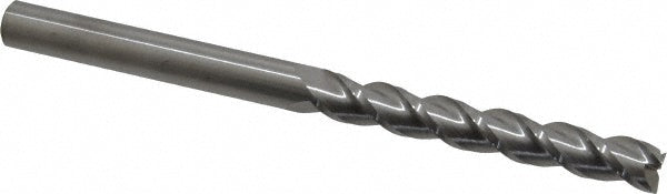 Accupro 60056728 Square End Mill 7/16'' Dia, 3'' LOC, 7/16'' Shank Dia, 6'' OAL, 3 Flutes, Solid Carbide