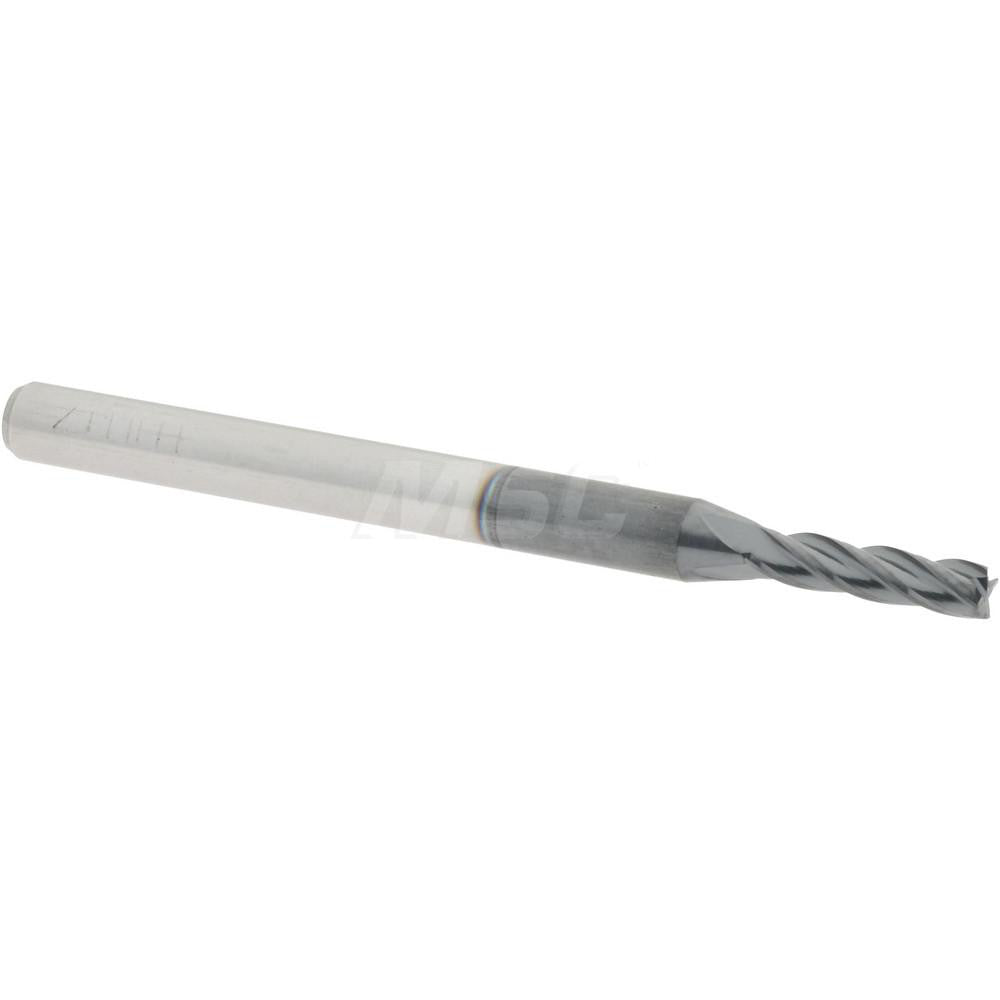 Accupro 60056967 Square End Mill 0.0787'' Dia, 0.315'' LOC, 4 Flutes, Solid Carbide