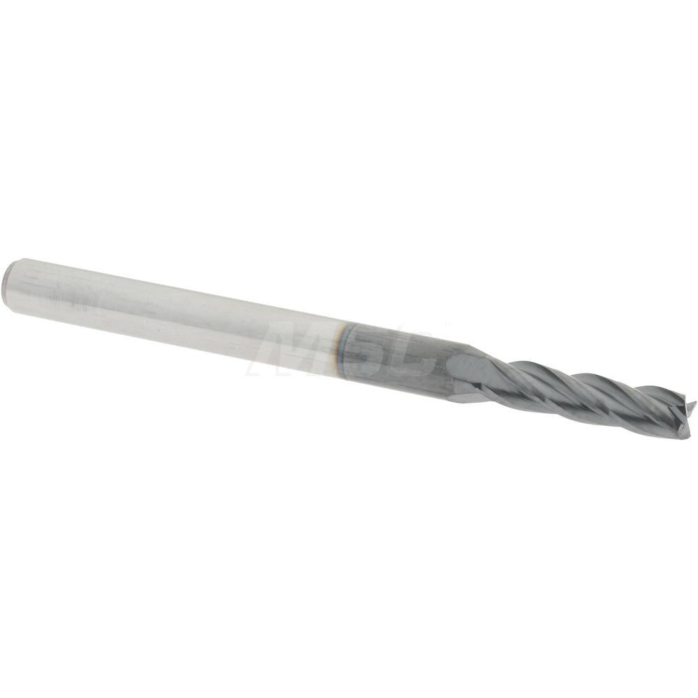 Accupro 60056975 Square End Mill 0.0984'' Dia, 0.3937'' LOC, 4 Flutes, Solid Carbide
