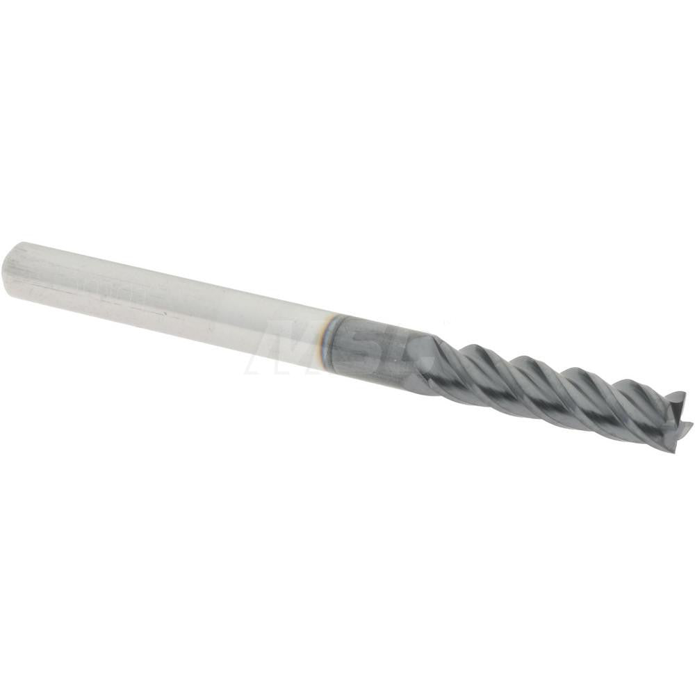 Accupro 60056983 Square End Mill 0.118'' Dia, 0.4724'' LOC, 4 Flutes, Solid Carbide