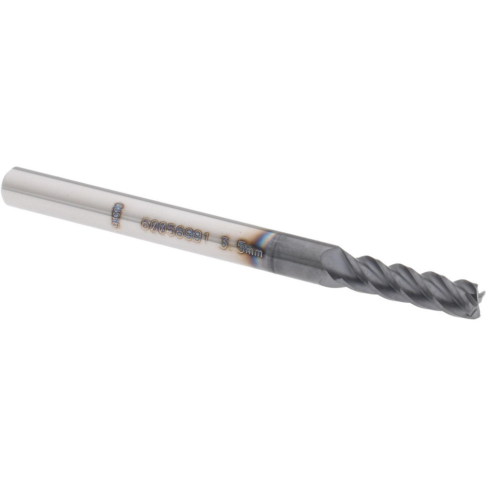 Accupro 60056991 Square End Mill 0.138'' Dia, 0.4724'' LOC, 4 Flutes, Solid Carbide
