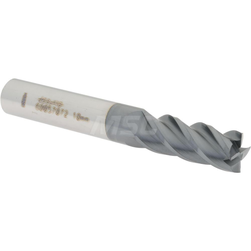 Accupro 60057072 Square End Mill 0.3937'' Dia, 0.9843'' LOC, 2-3/4'' OAL, 4 Flutes, Solid Carbide