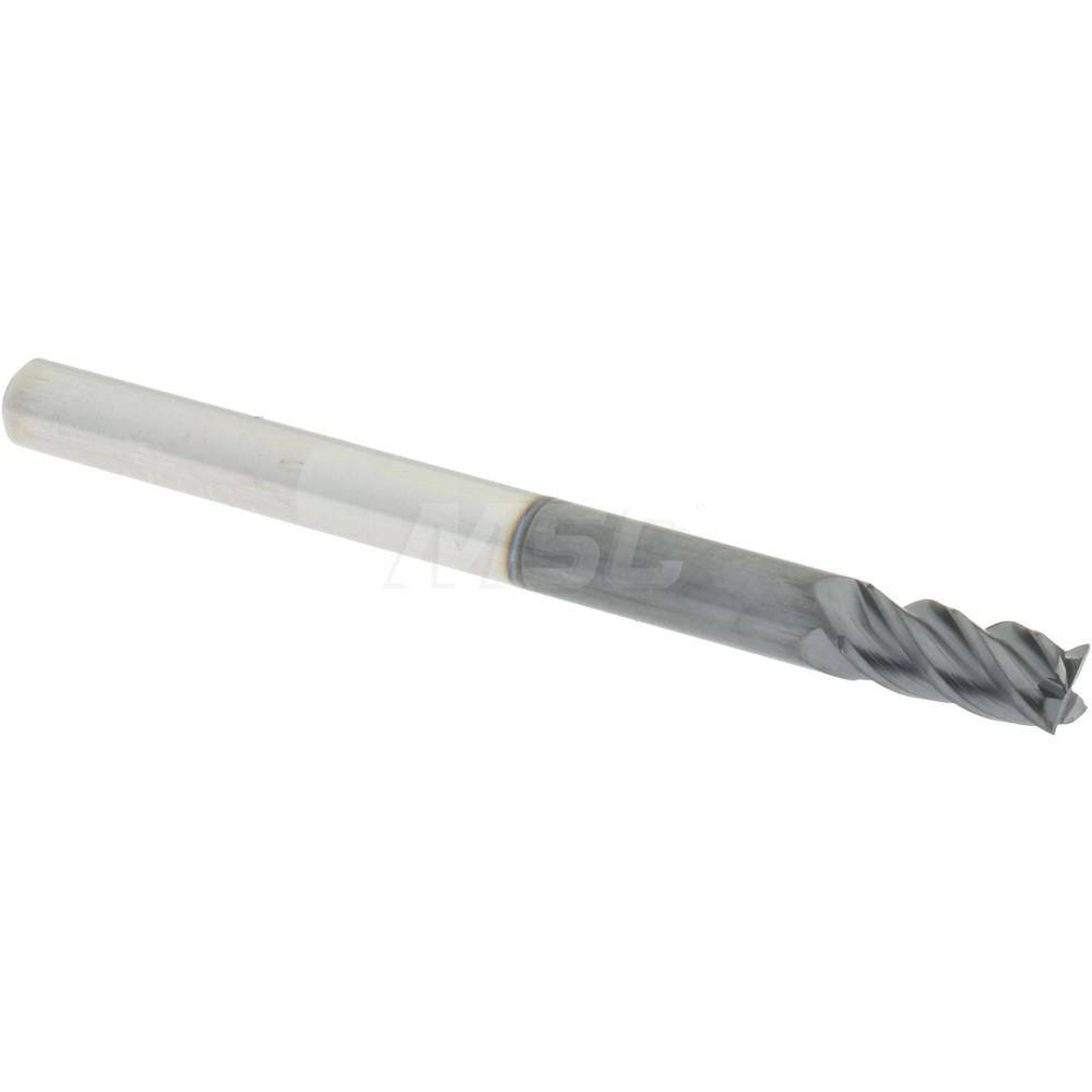 Accupro 60057197 Square End Mill 0.1181'' Dia, 0.2362'' LOC, 4 Flutes, Solid Carbide