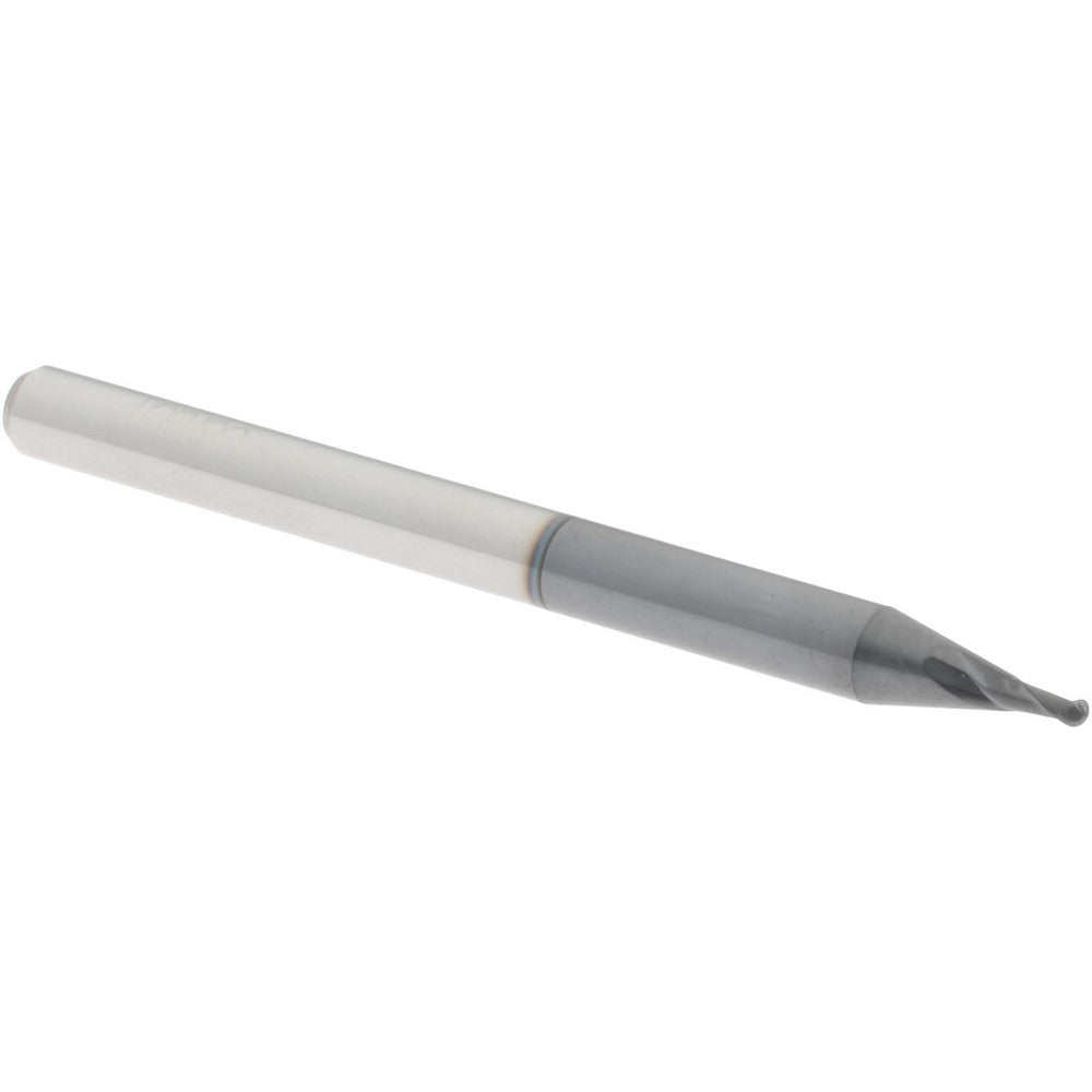 Accupro 60057692 Ball End Mill 0.039" Dia, 0.0787" LOC, 2 Flute, Solid Carbide