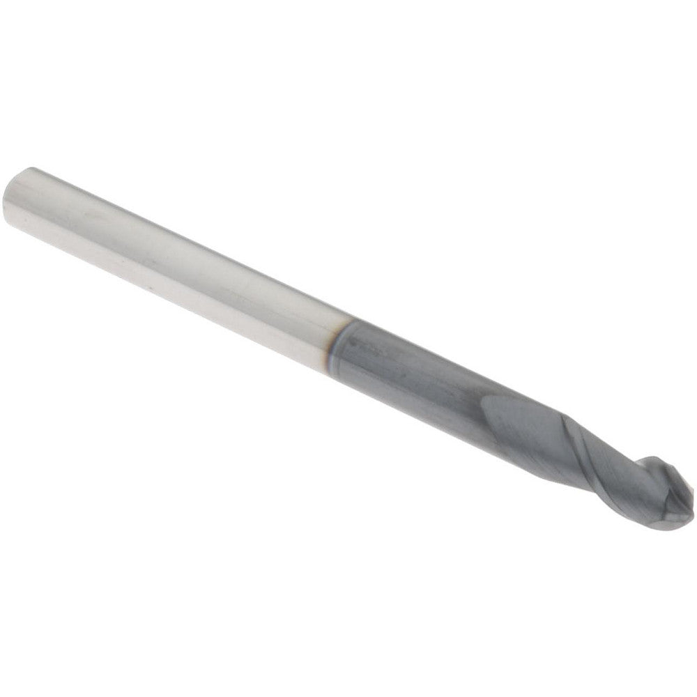 Accupro 60057734 Ball End Mill 0.118" Dia, 0.2362" LOC, 2 Flute, Solid Carbide