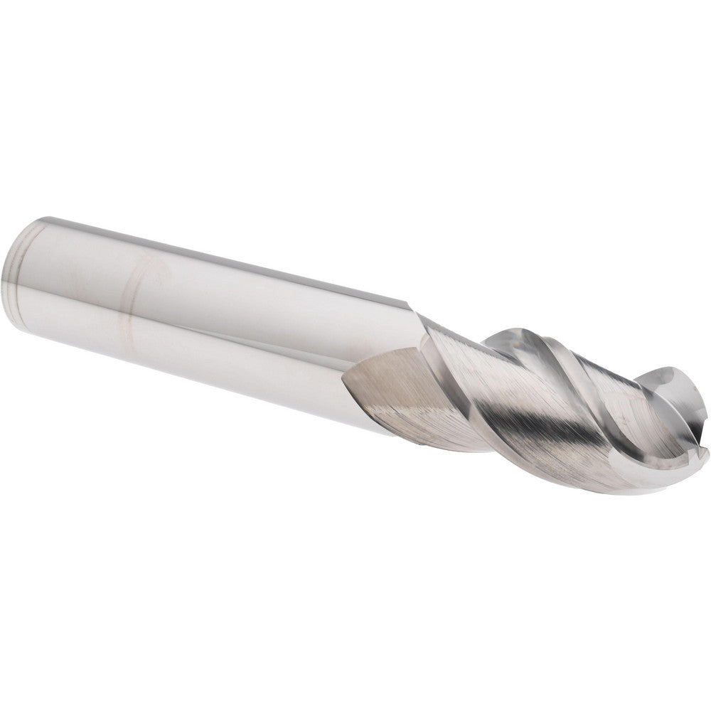 Accupro 60057890 Ball End Mill 1" Dia, 2" LOC, 3 Flute, Solid Carbide