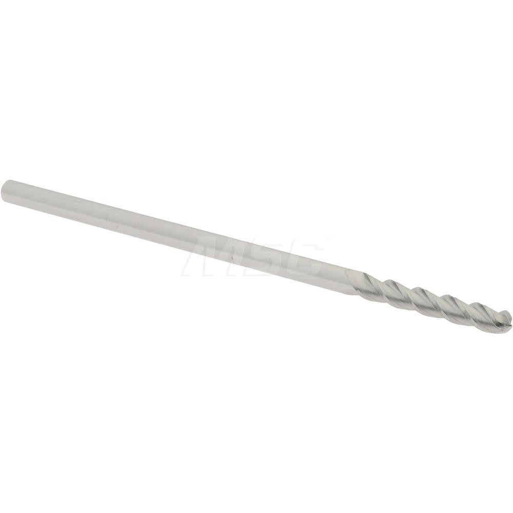 Accupro 60057908 Ball End Mill 0.125" Dia, 0.75" LOC, 3 Flute, Solid Carbide