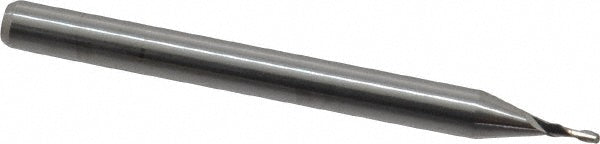 Kyocera SGS Precision Tools 00837 Square End Mill 1/32'' Dia, 3/32'' LOC, 1/8'' Shank Dia, 1-1/2'' OAL, 2 Flutes, Solid Carbide