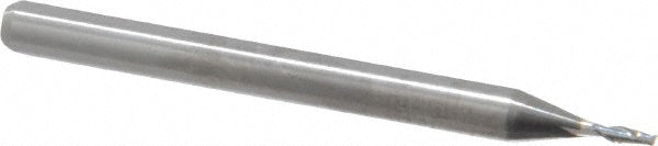 Kyocera SGS Precision Tools 00846 Square End Mill 0.04'' Dia, 0.12'' LOC, 1/8'' Shank Dia, 1-1/2'' OAL, 2 Flutes, Solid Carbide