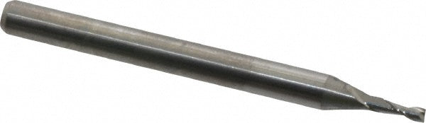 Kyocera SGS Precision Tools 00488 Square End Mill 3/64'' Dia, 0.15'' LOC, 1/8'' Shank Dia, 1-1/2'' OAL, 2 Flutes, Solid Carbide