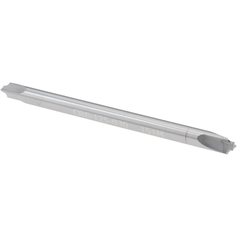 Micro 100 CRE-125-030 Corner Rounding End Mill 0.03 mm Radius, 1/8" Dia, 3 Flutes, Solid Carbide
