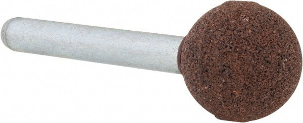 Grier Abrasives A40-R-1056 Mounted Point 3/4" Thick, 1/4" Shank Dia, A40, 60 Grit, Medium