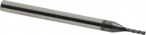 Kyocera SGS Precision Tools 48543 Square End Mill 1.00 mm Dia, 4.00 mm LOC, 4 Flute, Solid Carbide