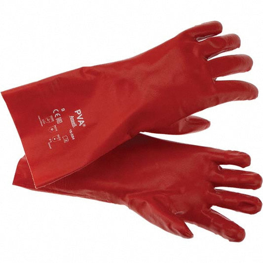 At-A-Glance 214308 Chemical Resistant Gloves AlphaTEC™ 15-554, Size Large, Polyvinyl Alcohol (PVA), Supported