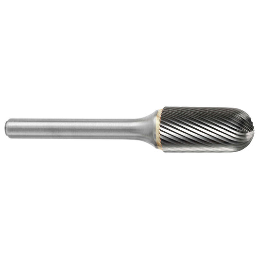 Kyocera SGS Precision Tools 11750 Abrasive Burr SC-2, 5/16" Cut Dia, Ball Nose Cylinder, Single Cut