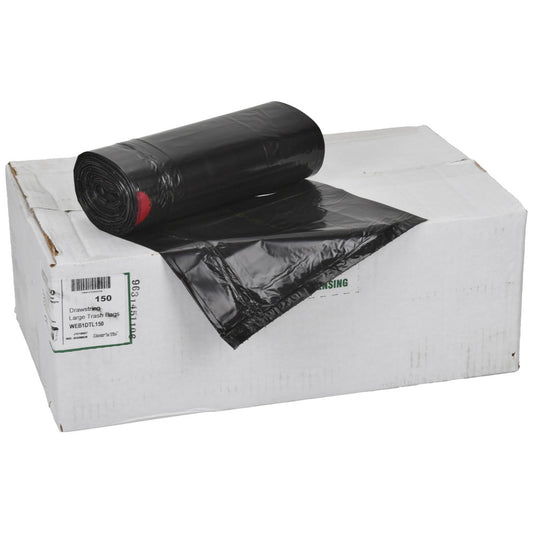 Pro-Source MSC 60251592 Household Trash Bags 33 gal, 1.2 mil, 150 Pack