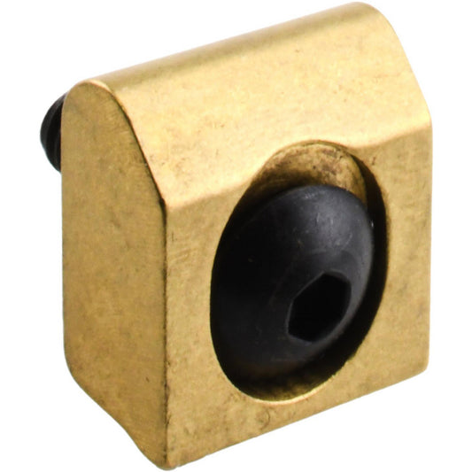Mitee-Bite 26040 8-32 Screw Thread, 1/2" Wide x 0.1" High, Smooth Brass Standard Style Screw Mount Toe Clamp