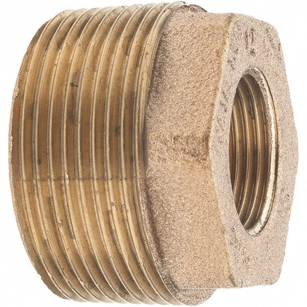 Merit Brass XB114-2412 Brass Pipe Bushing 1-1/2 x 3/4" Fitting, Threaded, FBSPT x FBSPT, Class 125
