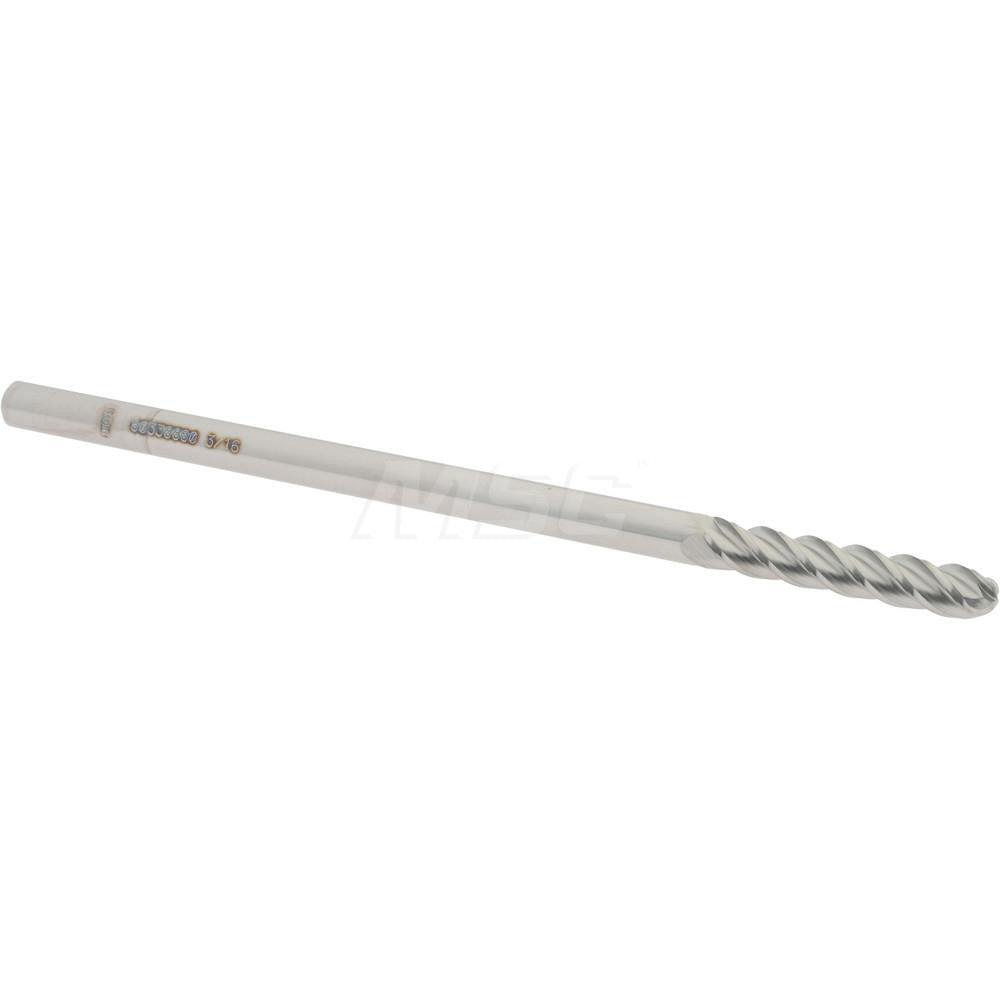 Accupro 60338860 Ball End Mill 0.1875" Dia, 1" LOC, 4 Flute, Solid Carbide